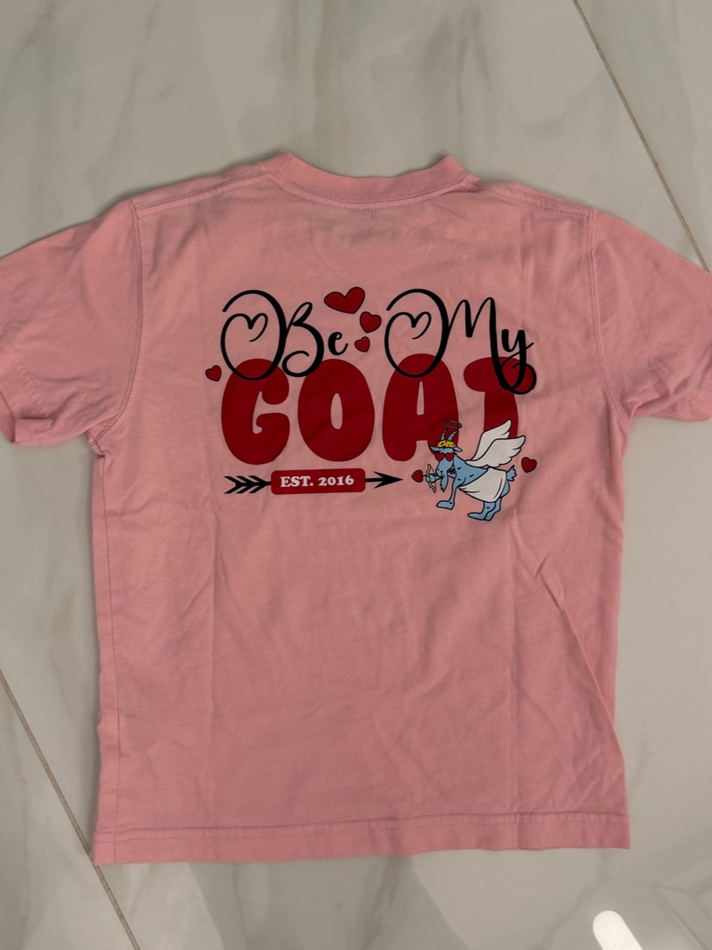 Kids Pink 'Be My Good' Graphic Tee
